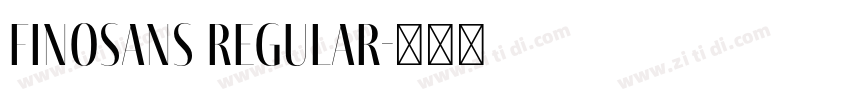 FinoSans Regular字体转换